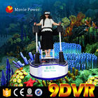 Weißes 9d VR Kino des Videospiel-, dasoben Grad 200kg der Aktions-9D des Kino-360 steht
