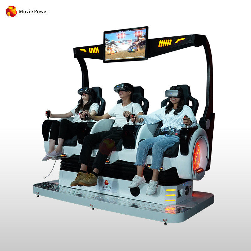 Coin Operated 3 Seats 9D VR Cinema Simulator Dynamic