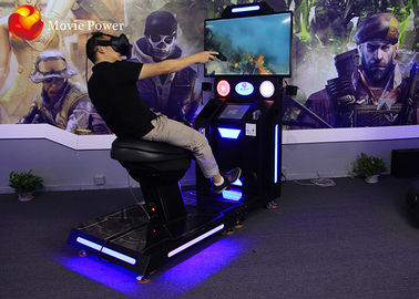 Simulator-Reiten-Maschinen-Fahrt Vr-virtueller Realität auf das Pferderuecken-Schlachtfeld, das den Feind kämpft