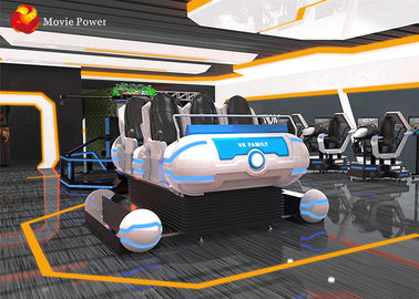 Kundengebundener Bewegungs-Stuhl-Vergnügungspark-Entwurf des Farbe9d Simulator-VR