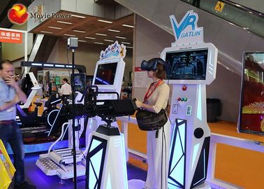 Einzelner Spieler, der oben Ausrüstungs-Innenschießen-Simulator 9D VR steht