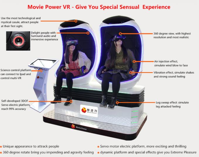 Kapseln Sie elektrischen 220V 9D VR Simulator des Entwurfs-ein 360 Grad-Film und wechselwirkendes Spiel ein 0