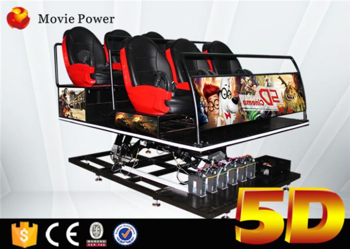 Hydraulisches Kino 5d mit Bewegungs-Seats 5d der Bewegungs-Plattform-4d Kino-System-Film-Ausrüstung 0
