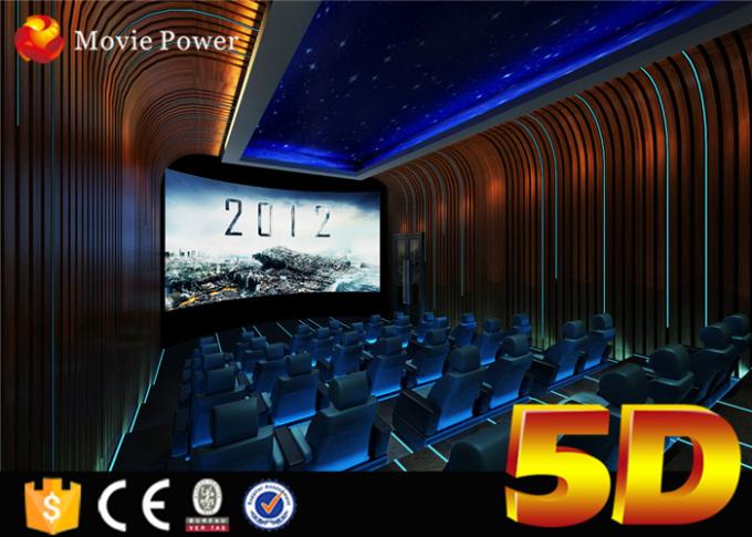 100 Quadratmeter 4D-Kino-Ausrüstungs-mit 100 Sitzen Stromsystem und Spezialeffekte populär zum Freizeitpark 0