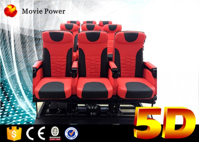24 Sitzdynamisches Theater-großes Kino 5D mit elektrischer Bewegungs-Plattform 0
