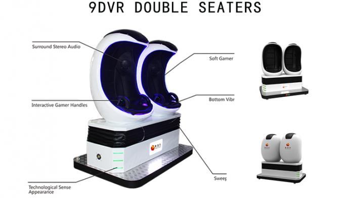 Kino-Simulator der Vergnügungspark-virtuellen Realität 9D VR des Kino-360 des Grad-9D 0