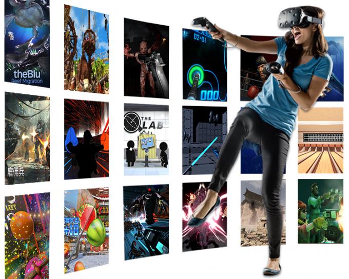Handels-Plattform 9D VR Kino-VR HTC mit 80 wechselwirkenden Spielen 0