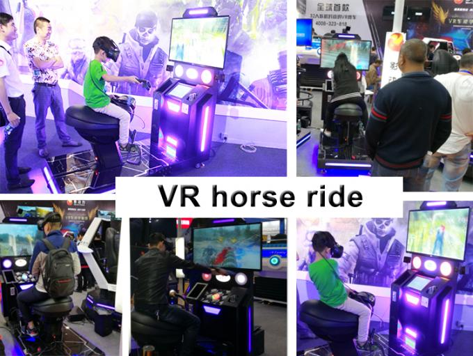 Pferdesimulator-Fahrt der virtuellen Realität des Carzy-Reiten-VR Spiel-9D des Freizeitpark-VR 0