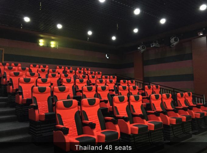 Achterbahn des Kino-4D für Unterhaltungs-Thema-Parks mit Bewegungs-Sitzen 0