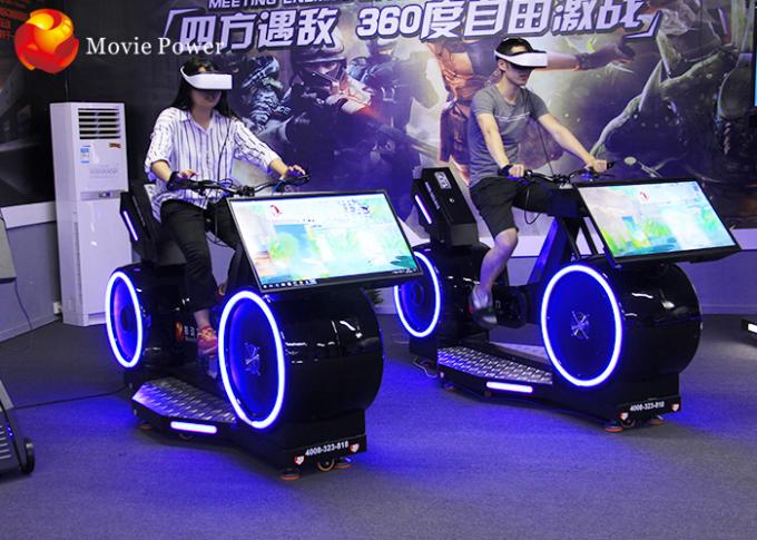 Kühles Eignungs-Fahrrad-virtueller Spielautomat 9d VR mit Gläsern der virtuellen Realität 9d 0