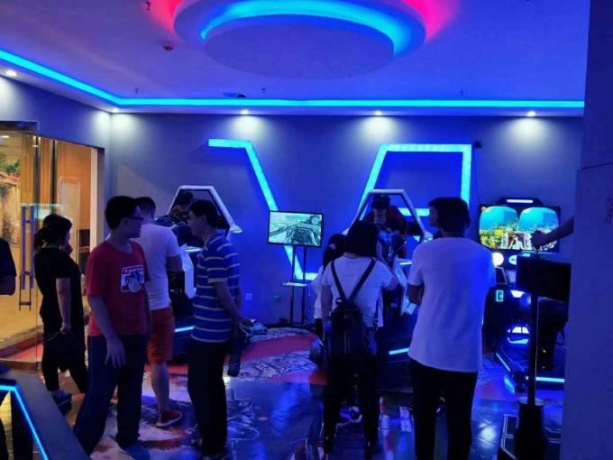 3 Simulator stützt des Dof-Plattform-VR Autorennen-9D Multiplayers-Wettbewerb 1