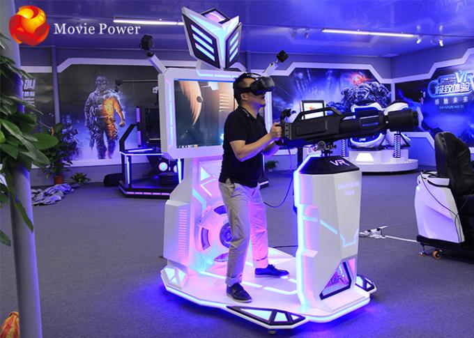 Aufregendes Interaktion Gatlings-Arcade-Spiel-Maschine Vive-Gewehr, Schießen-Simulator 9D VR oben stehend 0