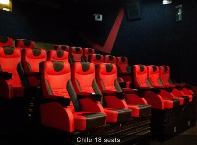 Schwarz/Weiß/rotes Kino Seats 4D, Ausrüstung der virtuellen Realität für Vergnügungspark 0