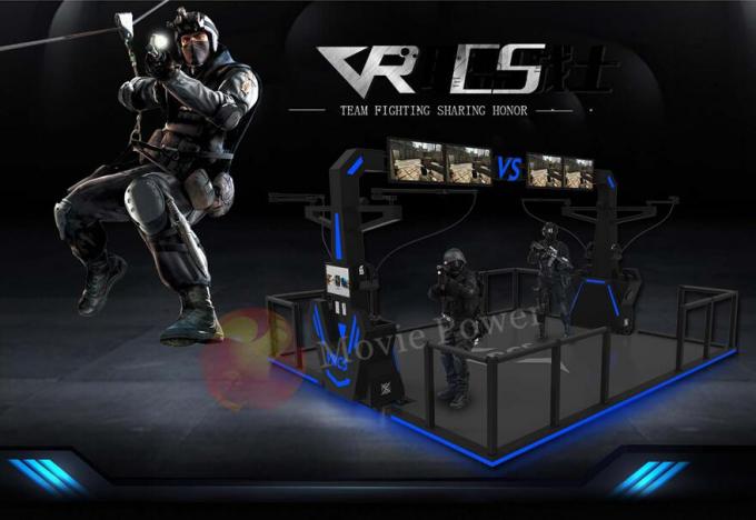 1.2kw 9D VR Spieler des Simulator-Schießen-Spiel-Gerät-4 für Kriegers-Liga des Einkaufszentrum-VR 0