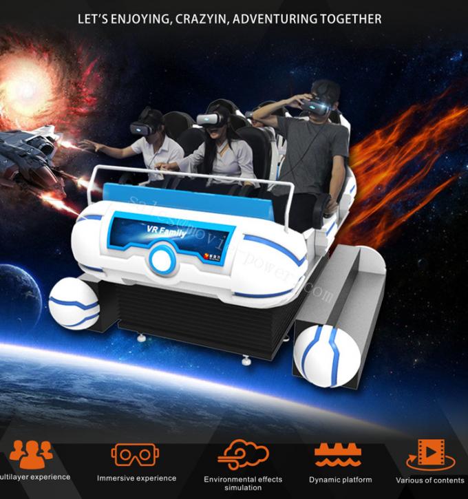 Raum-Schiff 6 setzt 6 Kino dof-Behälter-VR/Schießen-Spiel-Maschine 1