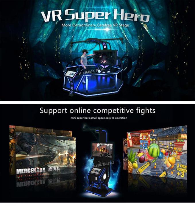 Raum-Spiel-Plattform HTC Vive 9D VR stehende/wechselwirkende VR-Schießen-Spiel-Maschine 0