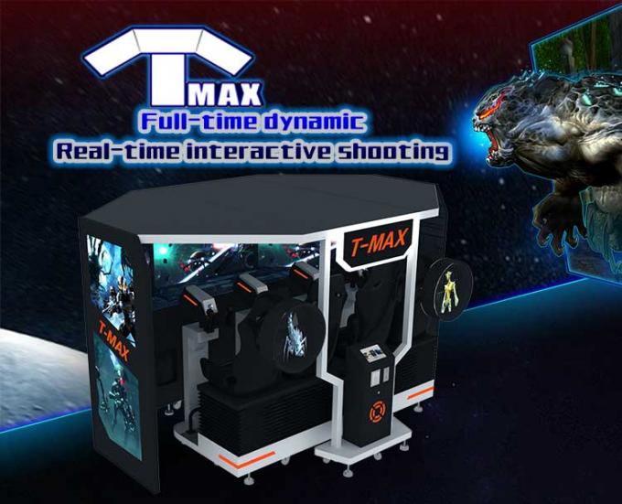 Säulengang-Videogewehr-Laser-Schießen-Simulator-Spiel-Maschinen-Schwarz-Farbe 5D Tmax 0