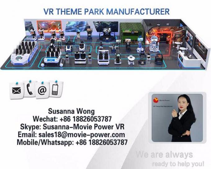 Aufregende der Spiel-Erfahrungs-virtuellen Realität Simulator-Achterbahn des Spiel-Maschinen-Bewegungs-Stuhl-VR für Vergnügungspark 18