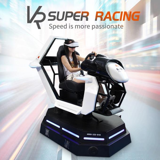 Innenspielplatz-Auto VR, das Plattform-Autorennen-Spiel-Simulator des Simulator-9D elektrischen läuft 0