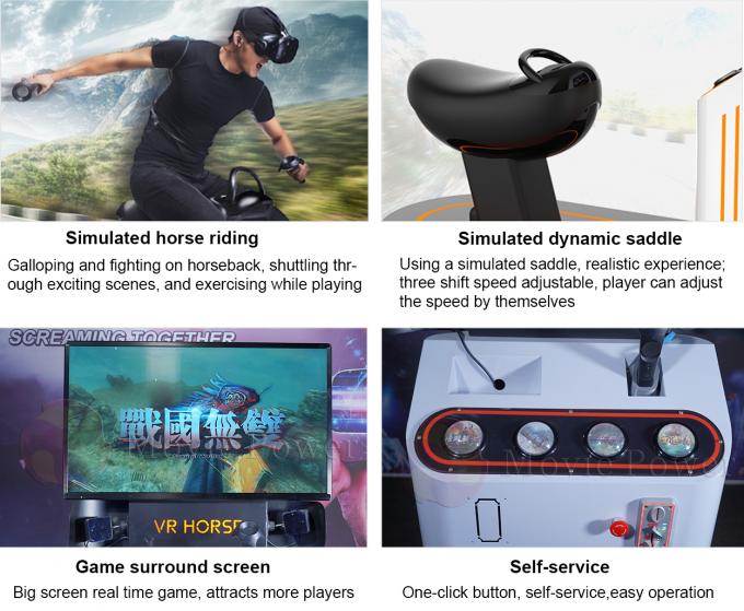 Münzender spiel-VR der virtuellen Realität Erfahrungs-Spiel-laufende Simulation des Simulator-Pferd9d 1