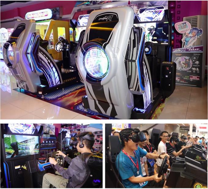 Unterhaltung 5d 9d reitet Spiel-Maschine VR Arcade Racing Car Simulator 0