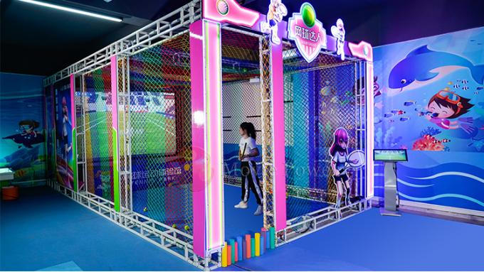 1 Freizeitpark-Kinderwechselwirkende Tennis-Spiel-der virtuellen Realität des Spieler-VR Maschine 0
