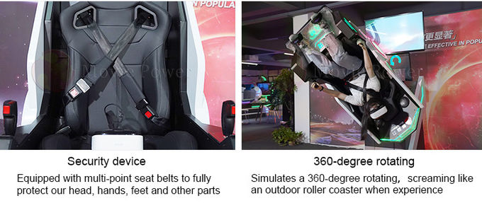 VR 360 Stuhl des Rotations-Simulator-VR mit Rotations-Stuhl der 50 aufregendem Spiel-virtuellen Realität 1