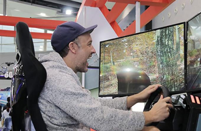 Unterhaltungs-Auto VR, das Spielautomaten der Simulator-Cockpit-virtuellen Realität läuft 1