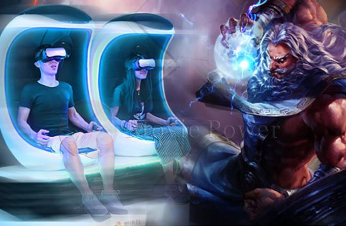 Kino-Ei-Stuhl-Ausrüstung der Vergnügungspark-virtuellen Realität des Simulator-9d Vr mit 2 Sitzen 0