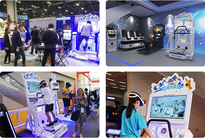 Münzbetriebene virtuelle Realität Arcade-Maschine 9d Vr Ski-Simulator für kommerzielle 1