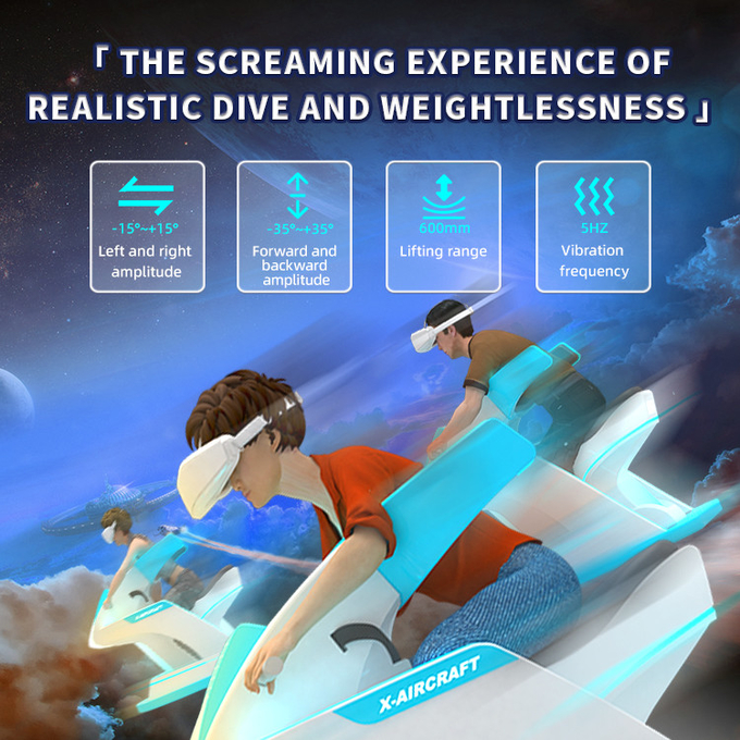 2 Sitzplätze VR Flight Simulator Full Sense 9d Virtual Reality Spiel Kino 3