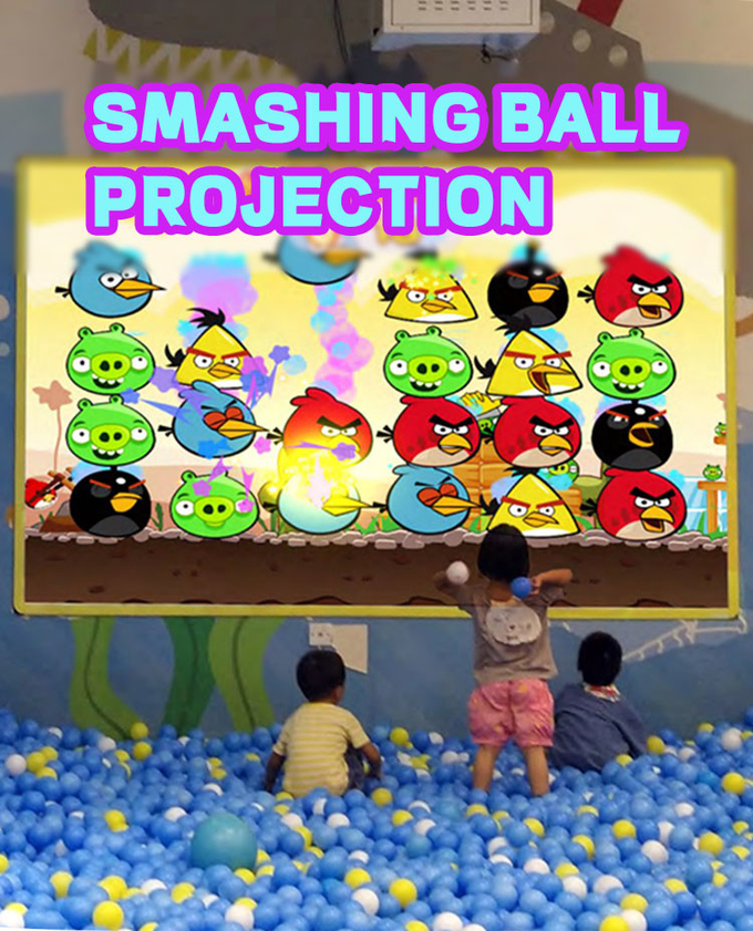 Kinder Indoor-Spielplatz Park 3D Interaktives Ballspiel Große Fußbodenwand Projektionsspiele 0