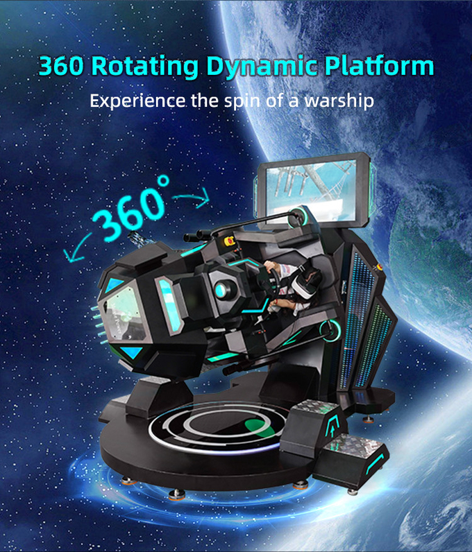 Interaktiver VR-Shooting 360 Grad Flug VR Rennsimulator Cockpit Star Warship 2
