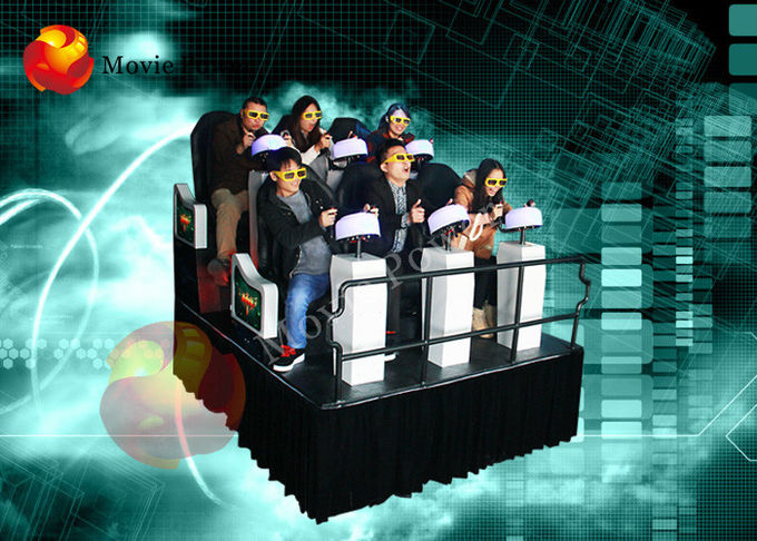 6 Kino virtuellen Realität der DOF-Plattform-9D mit Leistungsfähigkeits-Bewegungs-Sitzen 0