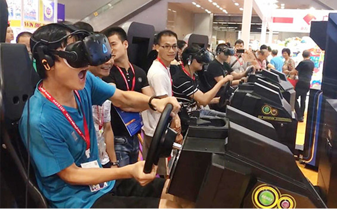 Indoor-Spielplatz Rennfahrtsimulator Virtuelle Realität Spiel 9D VR Gaming-Ausrüstung 6