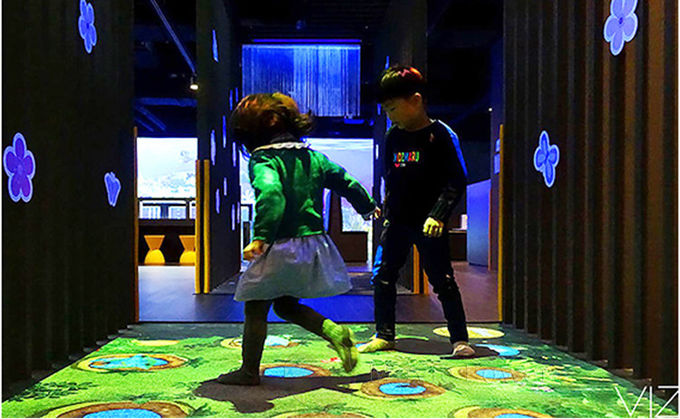 Projektor-Boden-Innenspiele des Spaß-aufregende wechselwirkende Spiel-3D für Kinder 0