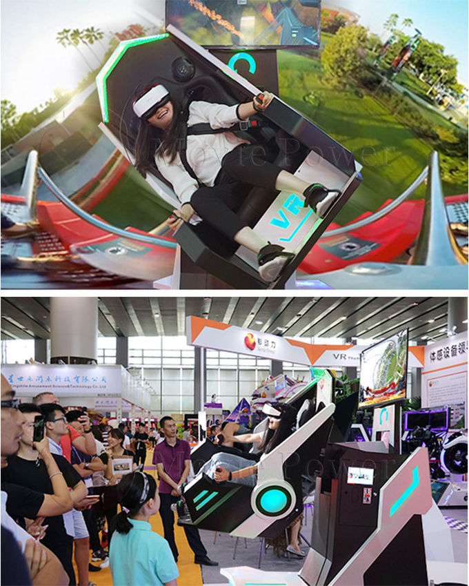 Münzendes freizeitpark-360 Spiel-Maschine Flight Simulator-Bewegungs-der Plattform-VR 0