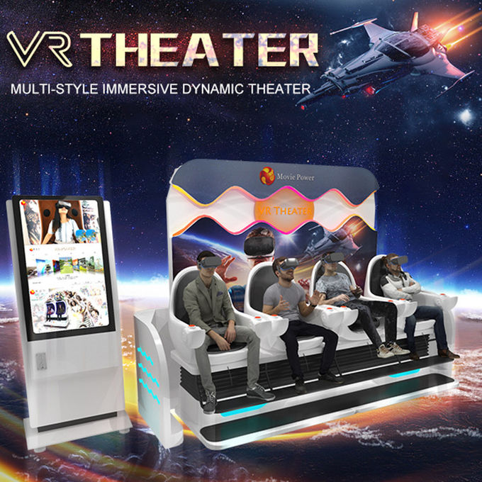 Freizeitpark wechselwirkendes Vr-Kino 2 3 4 dynamischer Plattform-Simulator der Sitz9d 0