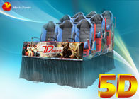 der Glas-3D dynamisches Kino Regen-des Feuer-5D mit Körper-Bewegungs-Sitzer