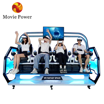 Themenpark Achterbahn 9d Vr Simulator 4 Spieler Arcade-Maschine 9d Vr Stuhl Kino