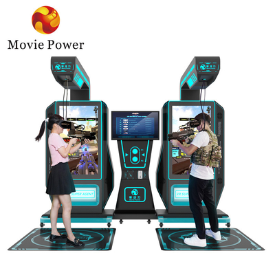 Schießmaschine virtuelle Realität Waffe Arcade-Maschine 2 Spieler Amusement Ride 9d Vr Simulator