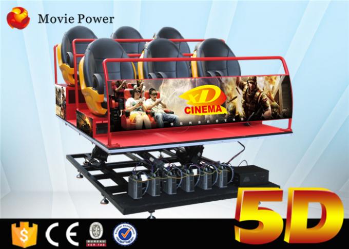 Simulator-Bewegtsimulator der Spiel-Maschinen-5d benutzte Theater des Film-5D für Verkauf 0