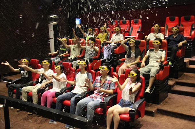 Kino-Seats der Bewegungs-5D Simulator-Fiberglas/Stahl virtueller Realität elektrisches 5