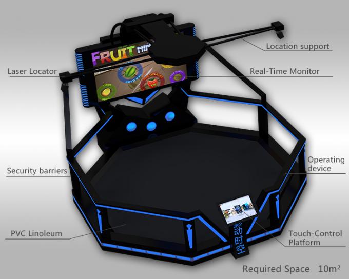 Stehender schießender Wirklichkeits-Simulator Htc Vive Vr Walker Arcade Machine Racing Treadmill Virtual 1