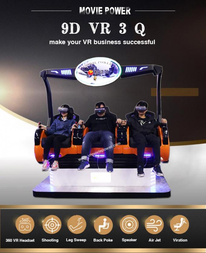 Kino-Simulator 3 Sitz-Vertual-Wirklichkeit Experinece Vr mit elektrischem Kontrollsystem 1