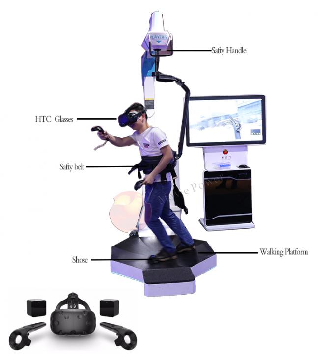 SGS, der oben Tretmühlen-Bewegungs-Schießen-Simulator-Spiele virtueller Realität 9D VR steht 0