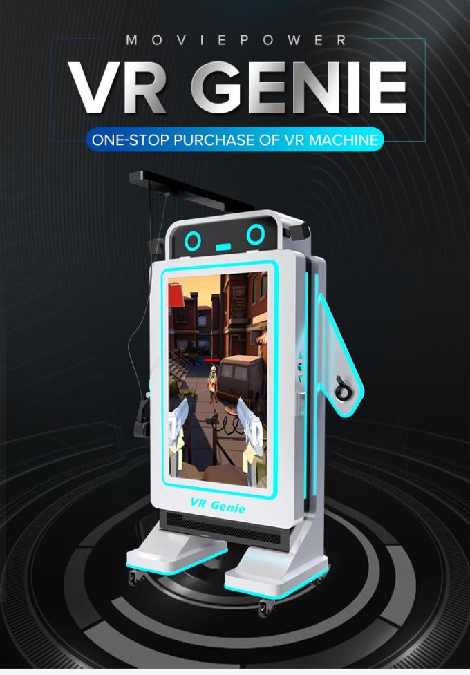 Erwerben Sie Geld-Ausrüstung mit der Gewehr-Schießen-Spiel-virtuellen Realität 9D Vr gehender Spiel-Maschine 0