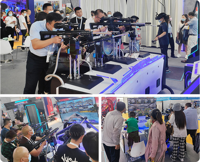 Interaktive Indoor VR-Shooting-Spiele Arcade-Maschine 4 Spieler Für Vergnügungspark 2