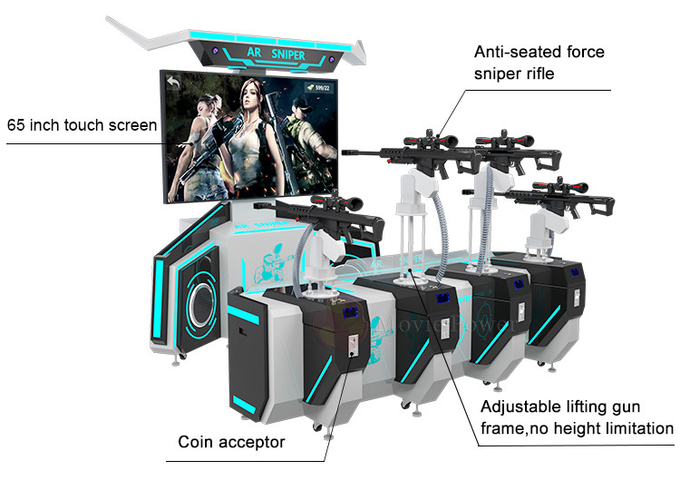 4 Spieler AR-Sniper Münze Betriebenes Arcade-Spiel Maschinengewehr Schießen AR-Spielanlage 3