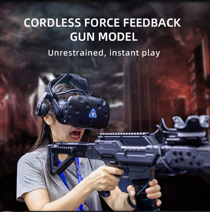 Glasfaser 9d VR Schießsimulator Raum Wandern Plattform Virtual Reality Spiele Multiplayer 2